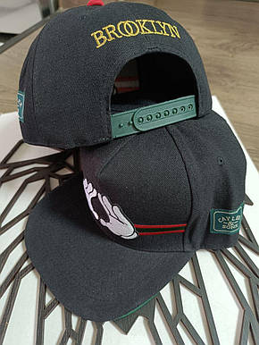 Снепбек Snapback Кепка Бейсболка Сніпбек Cayler Sons Руки Міккі чорний, фото 3