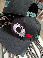 Снепбек Snapback Кепка Бейсболка Сніпбек Cayler Sons Руки Міккі чорний, фото 5