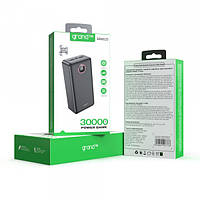 Повербанк GRAND B30A2 LCD на 30000mAh Black 2usb/Type-c/Micro/Подсветка