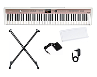 Цифровое пианино NUX NPK-20 WH (пюпитр, блок питания, педаль, салфетка)