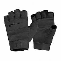 "Черные Механики: Перчатки тактические беспалые Pentagon Duty Mechanic 1/2 Gloves Black L"