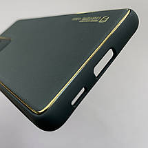 Чохол для Samsung Galaxy S21 Ultra шкіряний матовий чохол на телефон самсунг с21 ультра чорний u9h, фото 5
