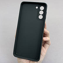 Чохол для Samsung Galaxy S21 Plus шкіряний матовий чохол на телефон самсунг с21 плюс чорний u9h, фото 3