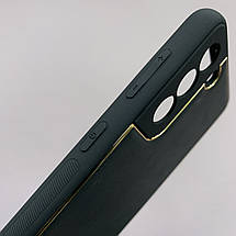 Чохол для Samsung Galaxy S21 Plus шкіряний матовий чохол на телефон самсунг с21 плюс чорний u9h, фото 4