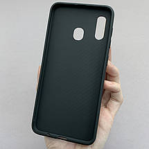 Чохол для Samsung Galaxy A30 шкіряний матовий чохол на телефон самсунг а30 чорний u9h, фото 6