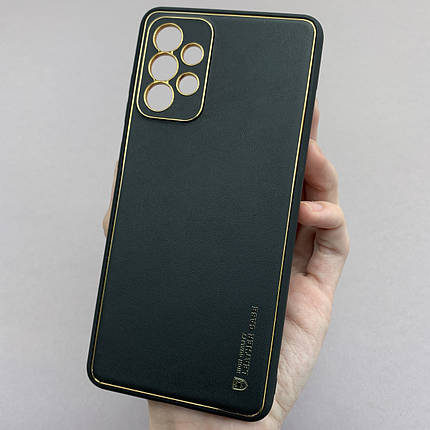 Чохол для Samsung Galaxy A72 шкіряний матовий чохол із захистом камери на телефон самсунг а72 чорний u9h, фото 1