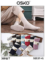 Яркие термо носки с верблюжьей шерсти OSKO для женщин и подростков, размер от 37 до 41 (ОПТ от 12 пар)