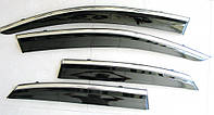 Дефлекторы окон ветровики на LEXUS Лексус NX ASP с молдингом нержавеющей стали