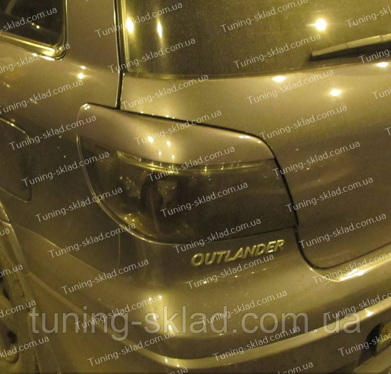 Вії на Мітсубісі Аутлендер 1 (накладки на задні фари Mitsubishi Outlander 1), фото 1