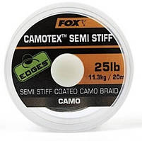 Повідцевий матеріал в обплетенні Fox Camotex Semi Stiff Camo 25lb