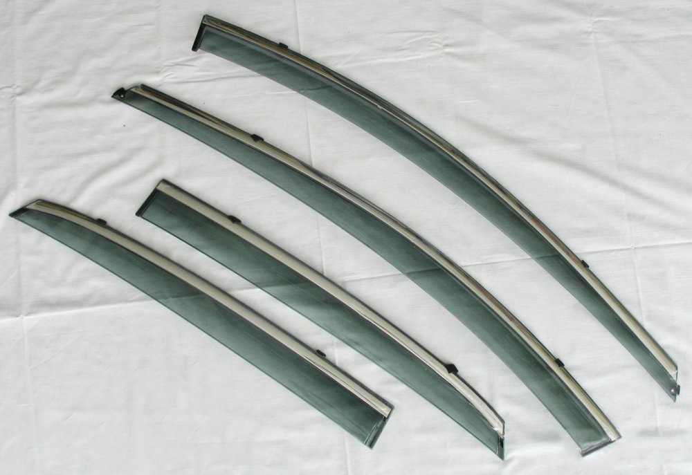 Дефлектори вікон вітровики на HYUNDAI ХУНДАЙ Хендай I30 Mk2 хетчбек ASP з молдингом нержавіючої сталі
