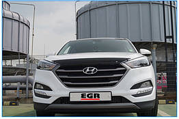 Hyundai Tucson Дефлектор капота мухобійка на HYUNDAI ХУНДАЙ Хендай Tucson 2015-