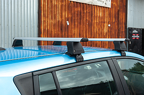 Поперечки багажник на гладкий дах на Chevrolet Aveo T300 2011↗ мм. (2 шт, Asaf V4)