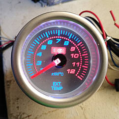 Температура вихлопних газів Ket Gauge 7708-3 LED діодний Ø52мм прилад датчик автомобільний