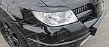 Вії Mitsubishi Outlander 1 (накладки на передні фари Мітсубісі Аутлендер 1), фото 3
