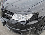 Вії Mitsubishi Outlander 1 (накладки на передні фари Мітсубісі Аутлендер 1), фото 4
