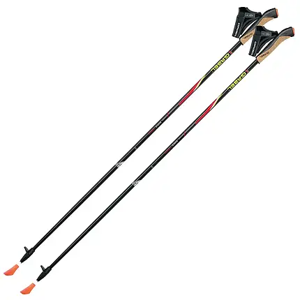 Ультралегкі палиці для скандинавської ходьби Gabel FX-75 Snake Carbon Dual Spike, 110 см (Black), фото 1