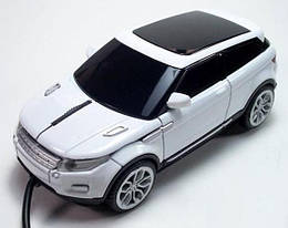 Мишка комп'ютерна провідна Range Rover Evogue біла