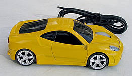 Мишка комп'ютерна провідна Ferrari F430 жовта
