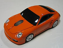 Мишка бездротова комп'ютерна Porsche помаранчева