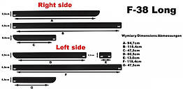 Молдинги на двери Automotiva F-38 LWB / side door moldings