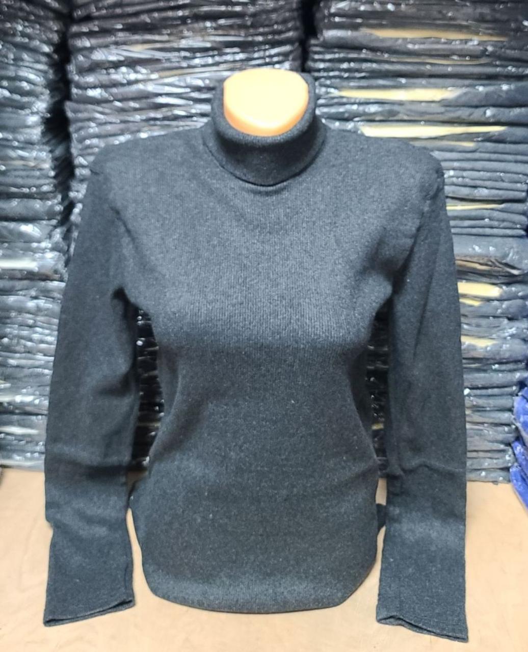 Гольф для жінок, водолазка кашемір (рубчик) жіноча. 44/52 р-р, Туреччина