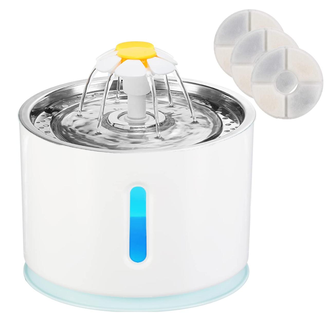 2,4 л Водний фонтан для домашніх тварин, фото 1