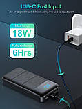 Power Bank, 30 000 мА·год PD 20 Вт Power Bank, функція швидкого заряджання, повербанк павербанк, фото 3