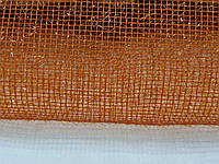 Ткань для кукол, сеточка. Цвет оранжевый 30*40 см