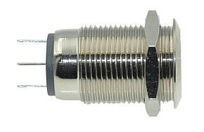Кнопка антивандальная d18mm різьблення 16mm h27mm 3 контакти