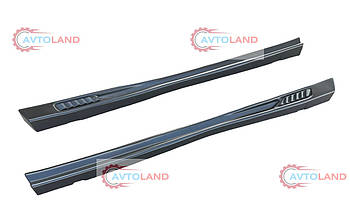 Накладки на пороги ВАЗ 2101 - 2107 Дуті зябра (під фарбування)