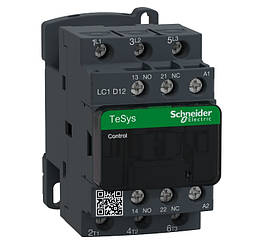 Контактор 12 А, Schneider Electric TeSys Deca, 3P(3 NO)+(1NO+1NC), AC-3,AC-3e, 440 В, котушка AC 220 В