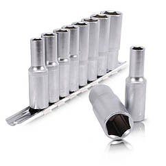 Набір подовжених головок на планці 10 12 13 14 15 17 19 22 -1/2 8ед.