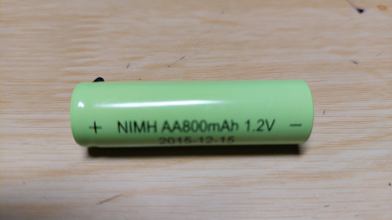 Акамулятор для бритви Ni-MH AA800mAh 1.2v (під пайку)