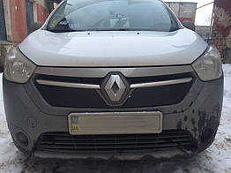 Renault Lodgy 2012- зимова заглушка накладка захист на решітку радіатора Рено Лоджі Renault Lodgy 2012-