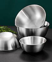 Набор мисок KitchenWare из нержавеющей стали 4 шт