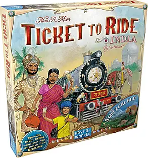 Настільна гра Ticket To Ride: India & Switzerland (Квиток на поїзд: Індія та Швейцарія) (дополнение), фото 1