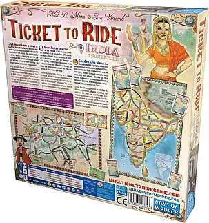 Настільна гра Ticket To Ride: India & Switzerland (Квиток на поїзд: Індія та Швейцарія) (дополнение), фото 3