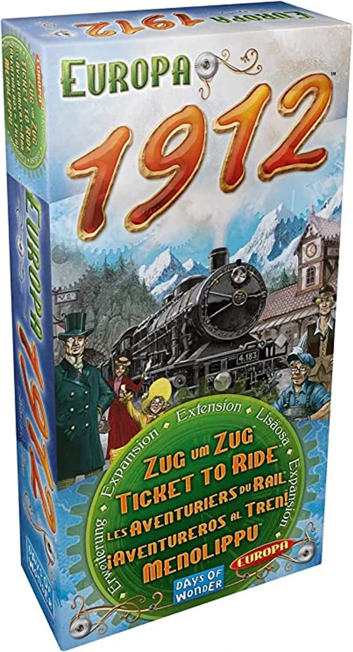 Настільна гра Ticket to Ride: Europe. 1912 (Квиток на потяг: Європа. 1912 (Англійською))(доповнення)