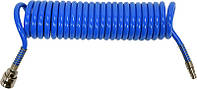 Шланг пневматический спираль полиуретан YATO быстросъем d 6.5 / 10 мм d12 Bar L 5 м