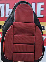 Автомобильные универсальные чехлы салона на сиденья Pilot B красные комплект