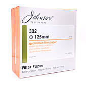 Папір фільтрувальний лабораторний (12-16 μM, 125 мм, 100 шт.) JTP Grade 302