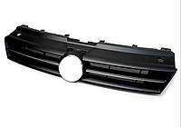 Решетка радиатора Volkswagen Polo HB 2009-2015 черн.с 1 хром.молдингом Автомобильные решетки радиатора на