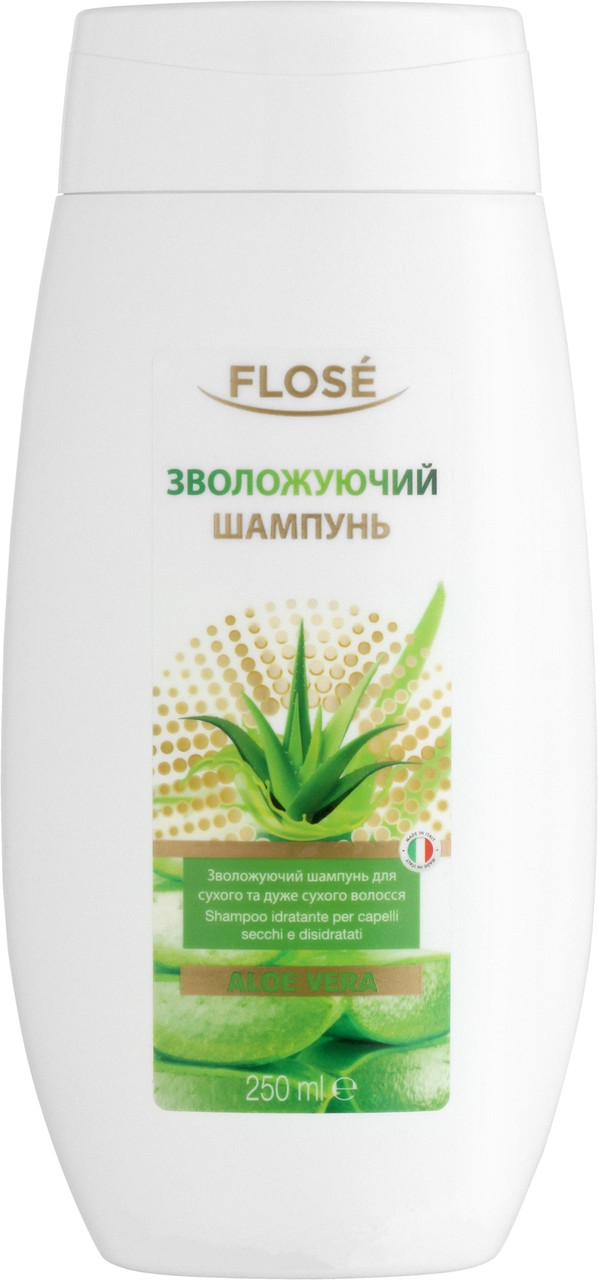 Зволожуючий шампунь для сухого та дуже сухого волосся Flose Aloe Vera 250 мл