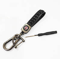 Брелок для ключей Fiat Фиат плетеный с карабином Брелок для автомобильных ключей