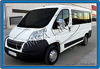 Накладки на зеркала Fiat Ducato/Citroen Jumper/Peugeot Boxer 2006- пластик 2шт Автомобильные декоративные