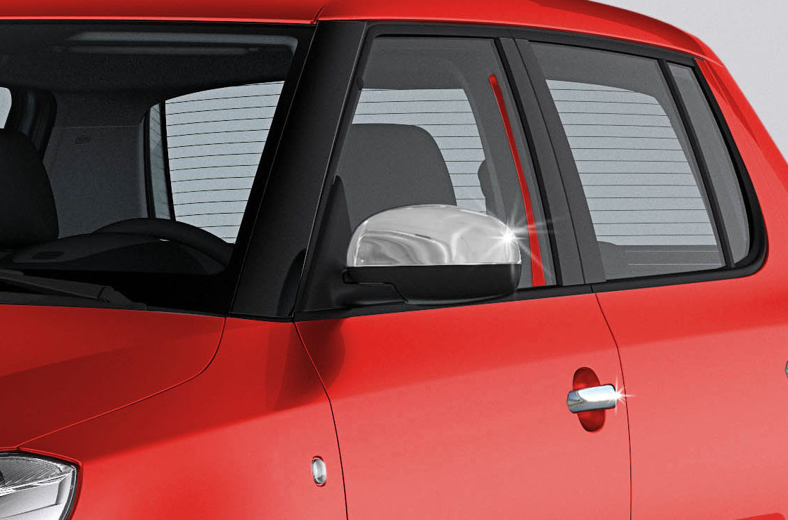 Накладки на дзеркала Skoda Fabia 2007-2014 2шт Автомобільні декоративні накладки