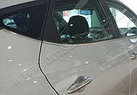 Молдинг стекла Hyundai iX35 2010- нижние 4шт на авто