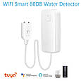 Бездротовий WiFi датчик витоку води зі звуковою синулізацією Tuya alarm water detector. Tuya/Smart Life, фото 6
