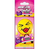 Освежитель воздуха AREON сухой листик Smile Dry Bubble Gum ASD12